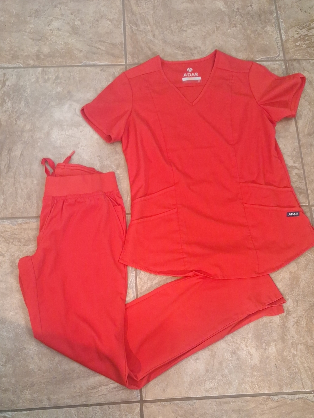 Adar PRO Scrub Set XXS Bright ORANGE